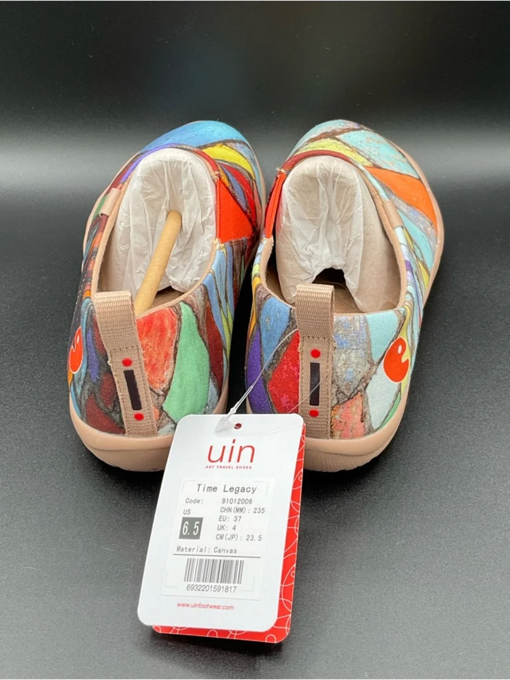 UIN Women's Slip-On Walking Travel comfort Shoes Toledo (PAINTED LILY)